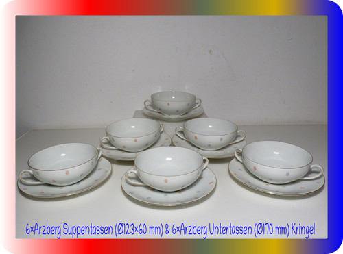 Arzberg suppentassen - 6,