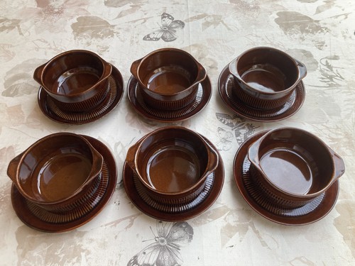 Suppentassen mit untertasse - 6x,