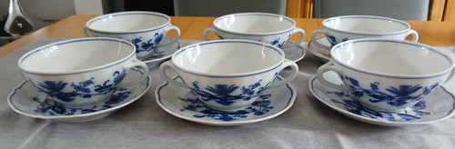 Suppentassen zwiebelmuster - 6,