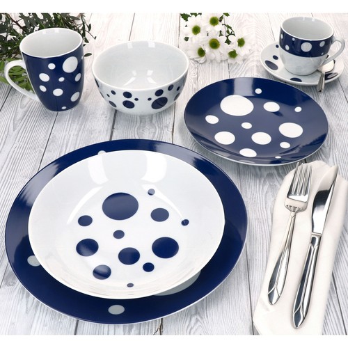 6er set pula blau porzellan - 6er,